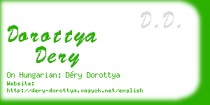 dorottya dery business card