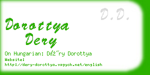 dorottya dery business card